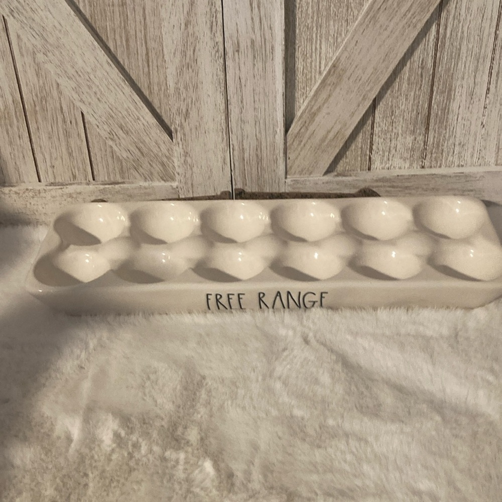 Rae Dunn Free Range Egg Holder